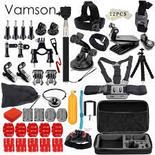 Vamson for Gopro Accessories set for go pro hero 5 4 3 kit mount for SJCAM SJ4000 / xiaomi yi camera / eken h9 tripod VS84