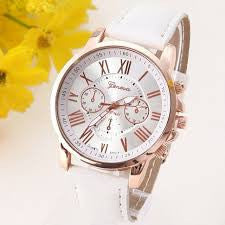 NEW Best Quality Geneva Platinum Watch Women PU Leather wristwatch casual dress watch reloj ladies gold gift Fashion Romantic